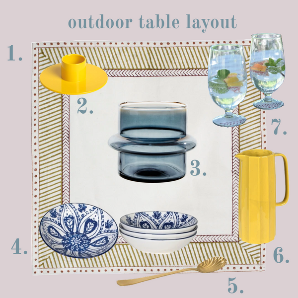 Styling Collection: Outdoor Table Layout