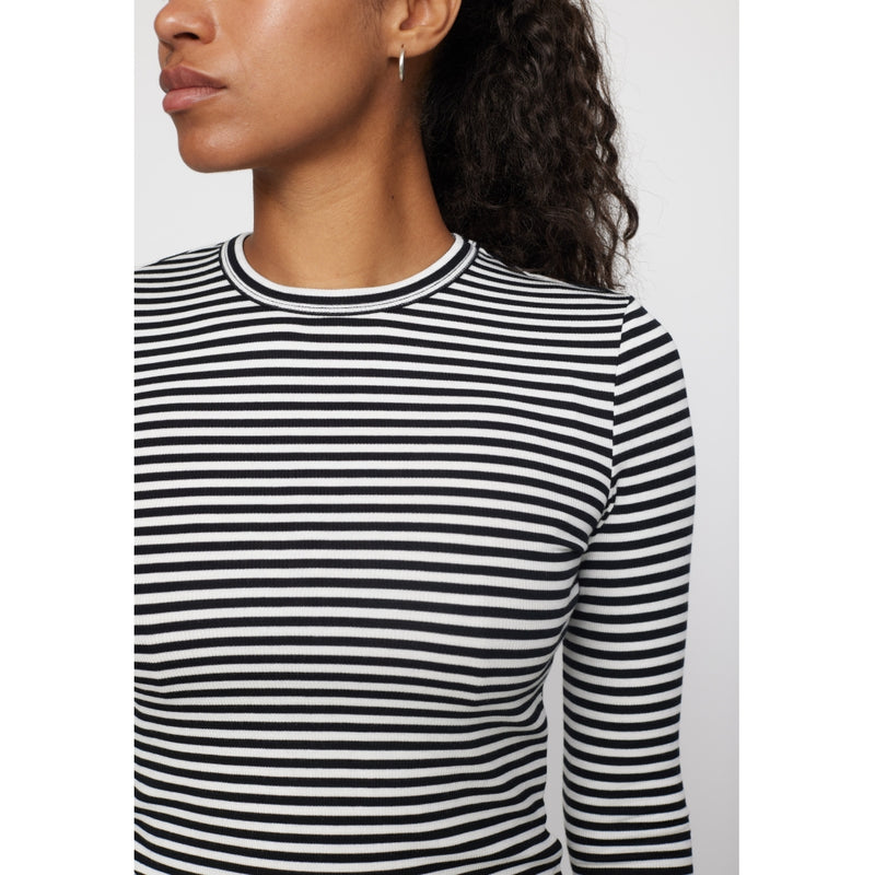 Soft Rebels Fenja Stripe top (Black stripe)