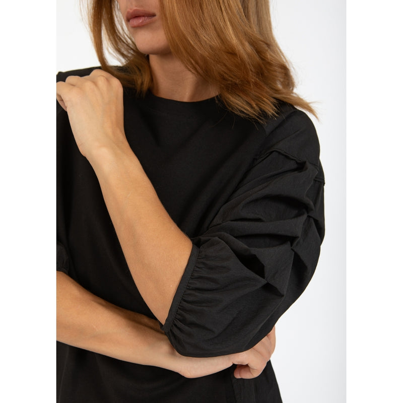 Coster Copenhagen Puff sleeve top (black)