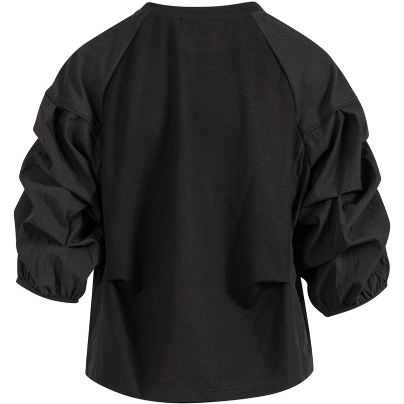 Coster Copenhagen Puff sleeve top (black)