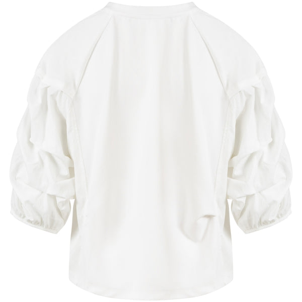 Coster Copenhagen Puff sleeve top (white)