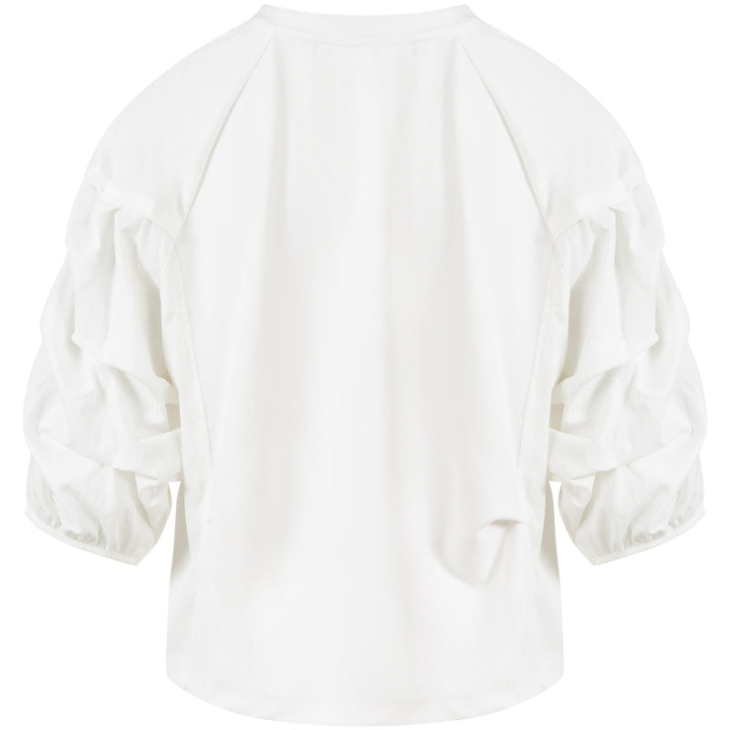 Coster Copenhagen Puff sleeve top (white)