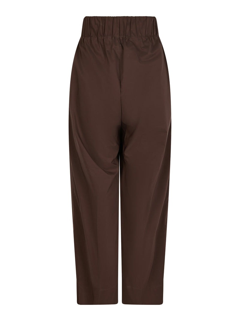 Yana Poplin Pants - Brown