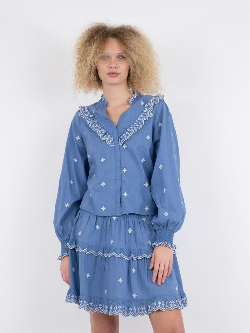 Neo Noir Degas Blouse (Blue)