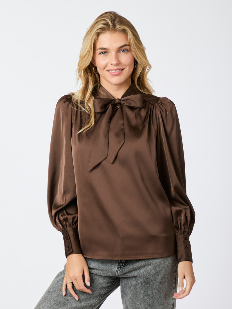 Neo Noir Jaz Bow Blouse