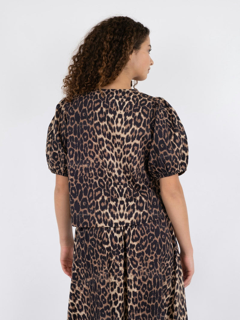 Neo Noir Bianca leopard blouse