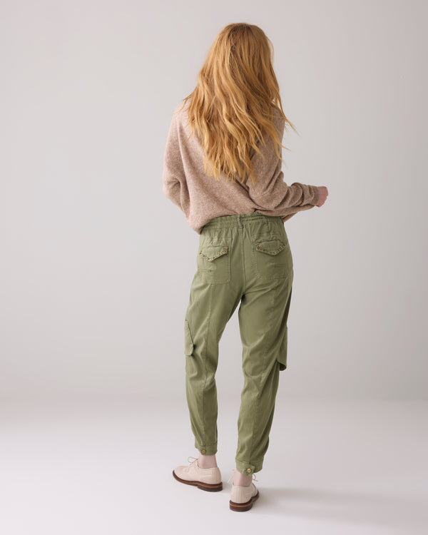 Summum Woman khaki cargo joggers