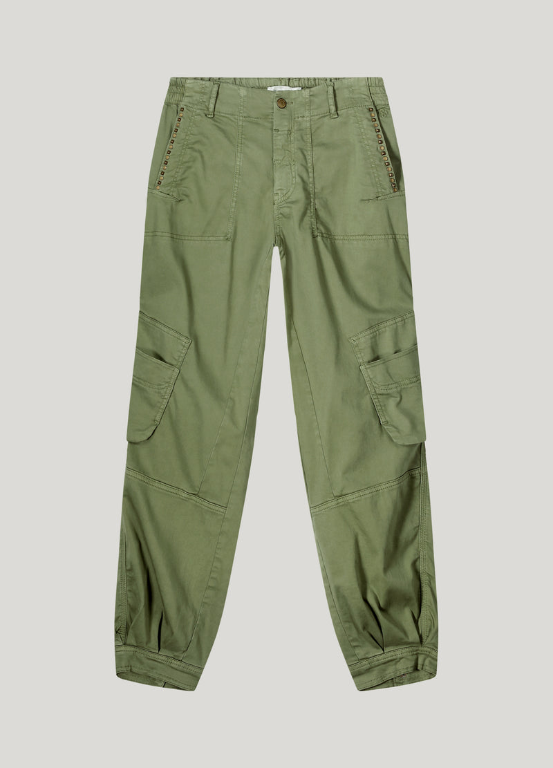 Summum Woman khaki cargo joggers