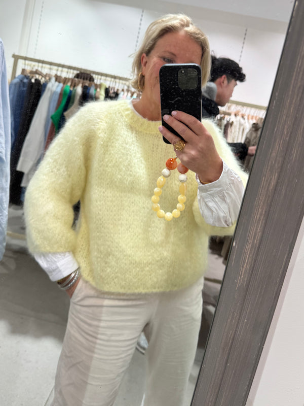 Kid Mohair jumper (lemon)