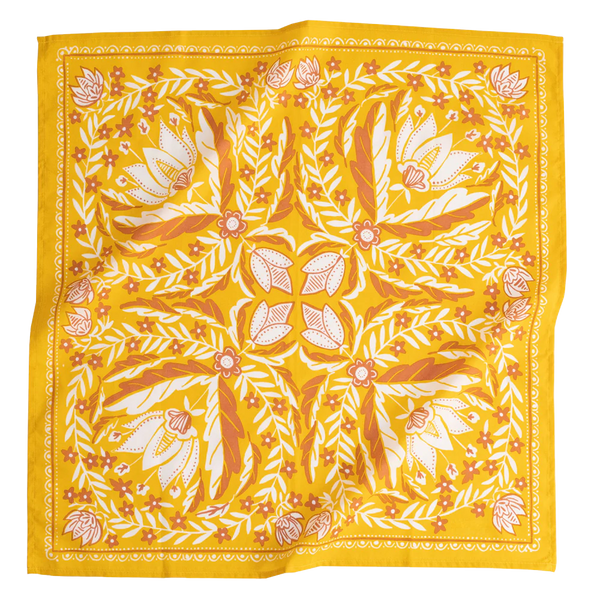 Bandana (Mustard floral)