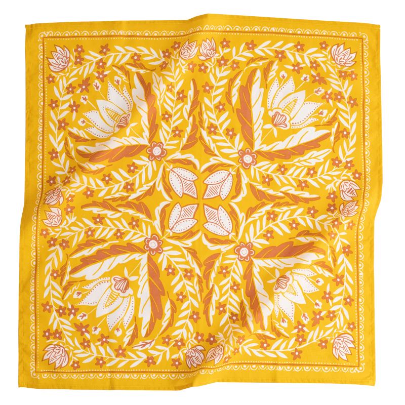 Bandana (Mustard floral)