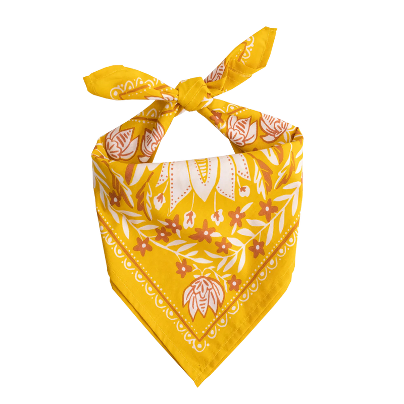 Bandana (Mustard floral)