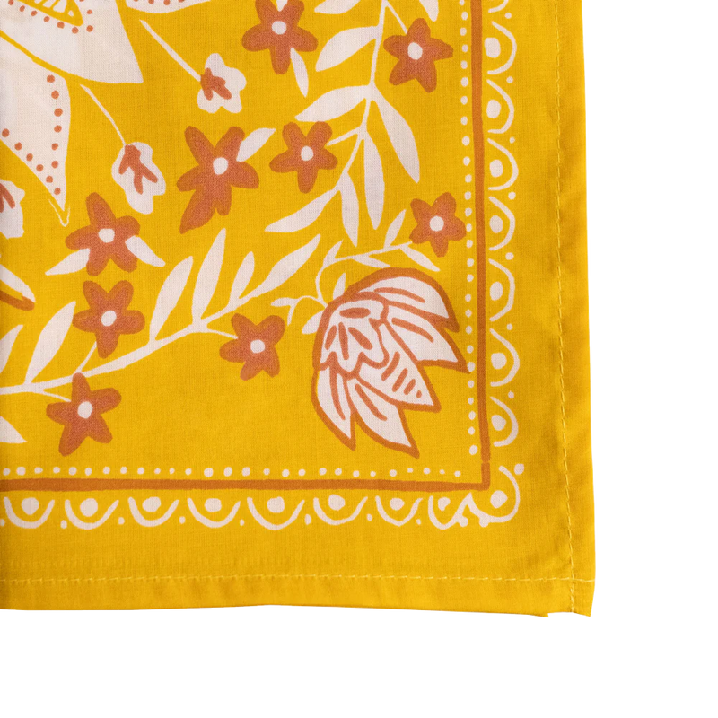 Bandana (Mustard floral)