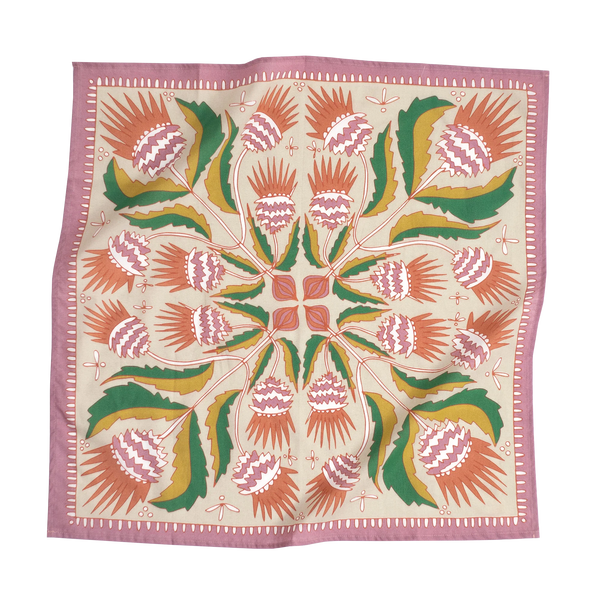 Bandana (Pink/Orange Floral)