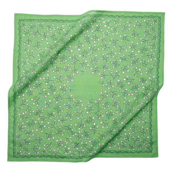 Bandana (Green floral)