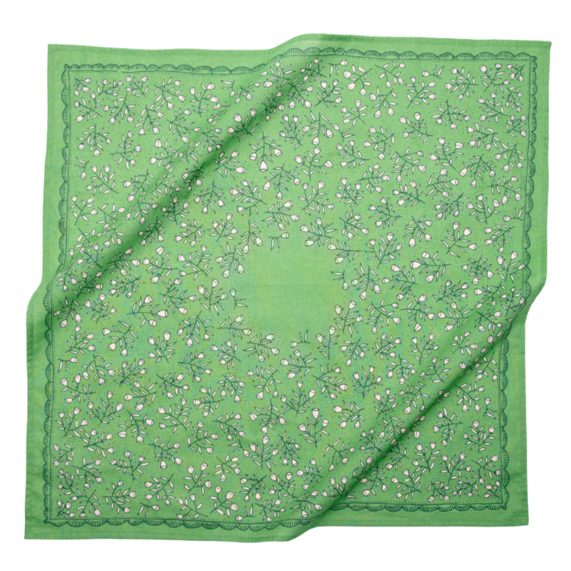 Bandana (Green floral)