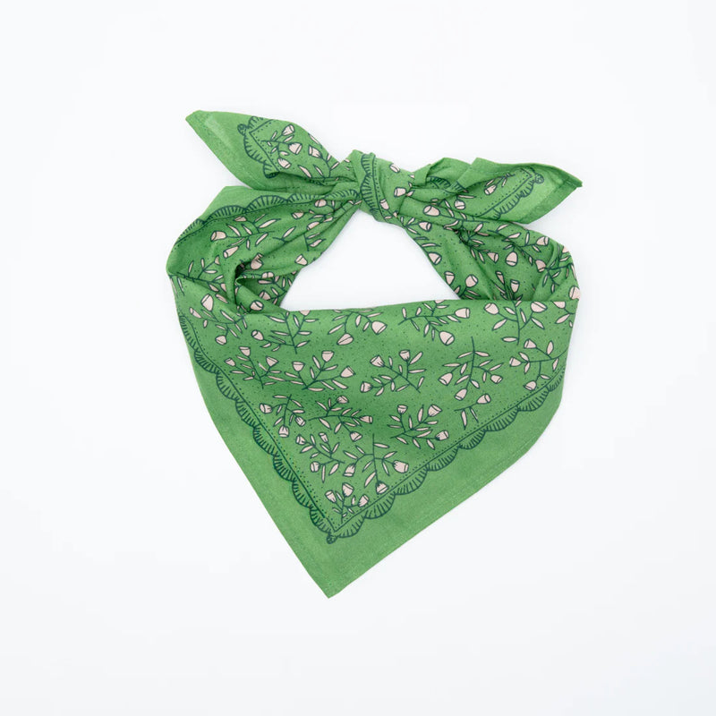 Bandana (Green floral)