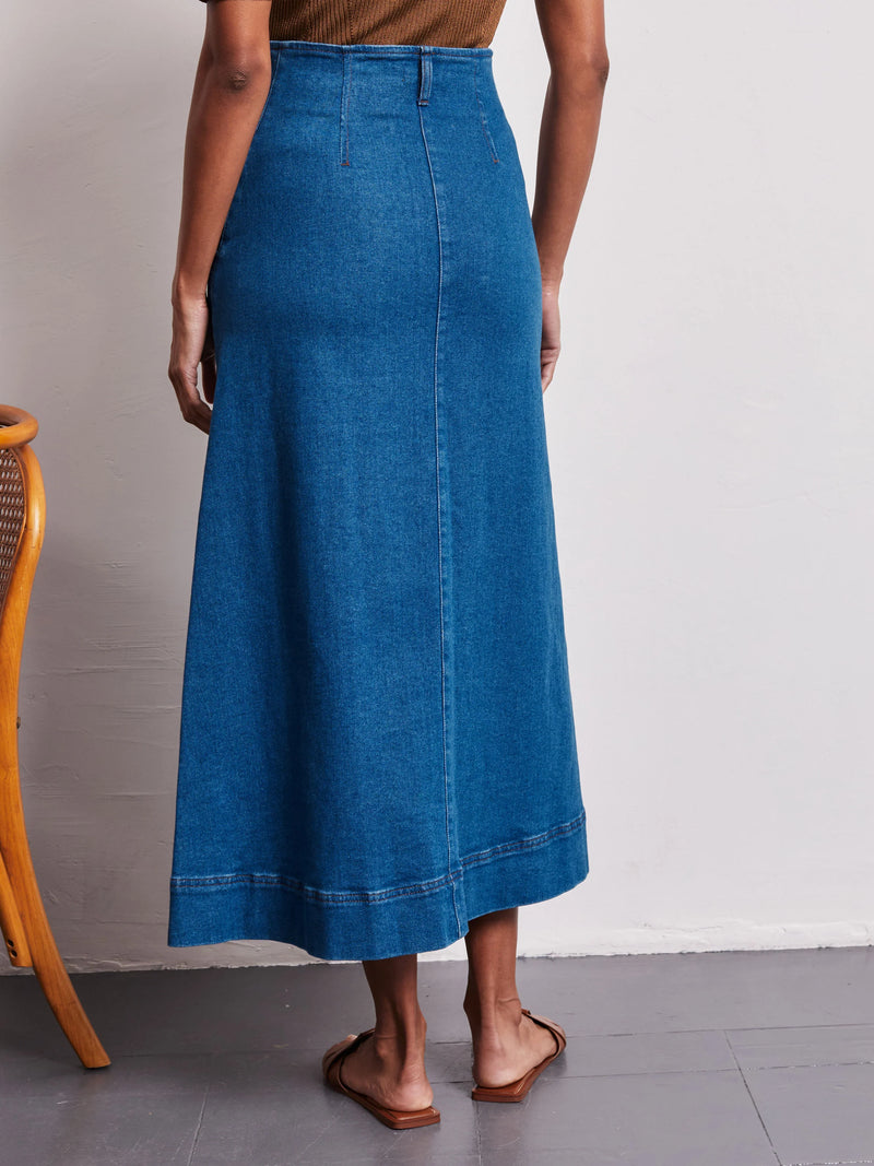 Vivere Dahlia denim skirt