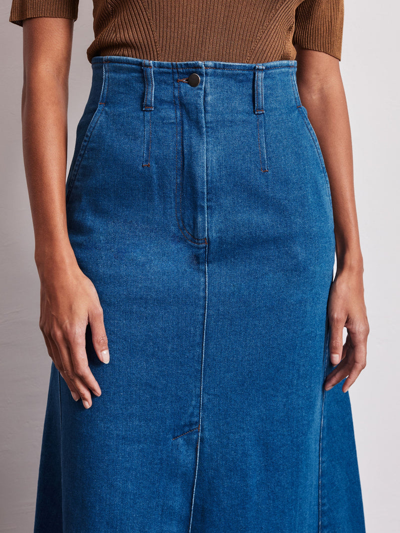 Vivere Dahlia denim skirt