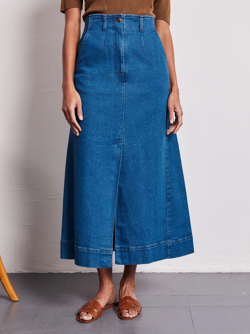 Vivere Dahlia denim skirt