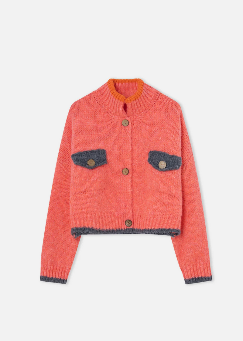 product image of Dr Bloom Ding Ding Coral Cardigan