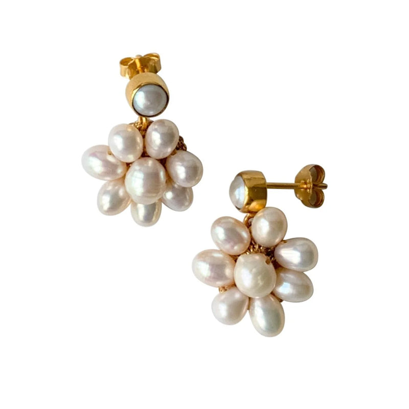 IBU Pearl Flower earrings