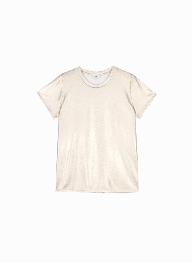 Frankie metallic Tee (ecru)