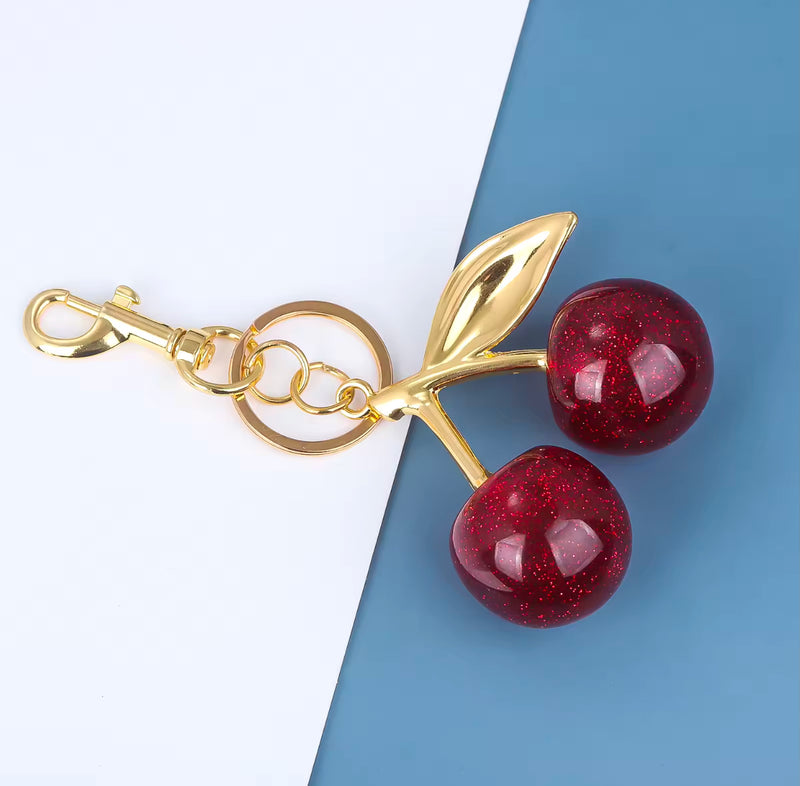 Chunky Cherry bag charm