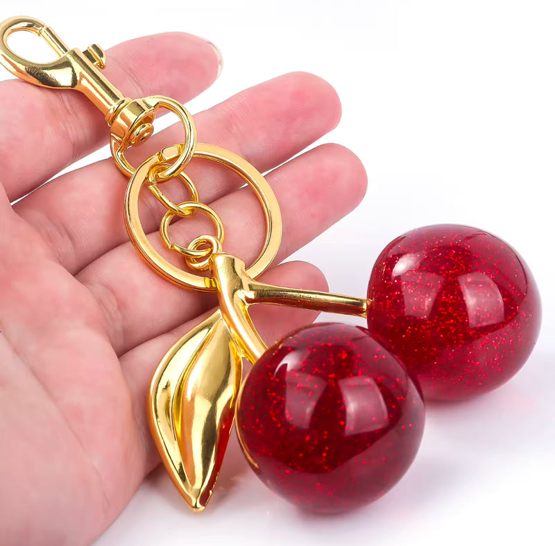 Chunky Cherry bag charm