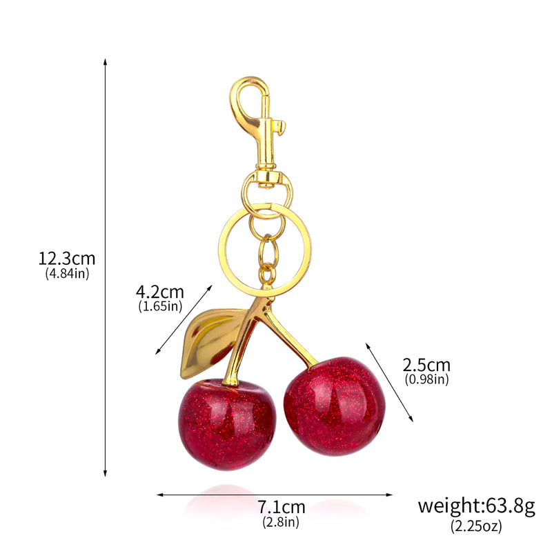 Chunky Cherry bag charm