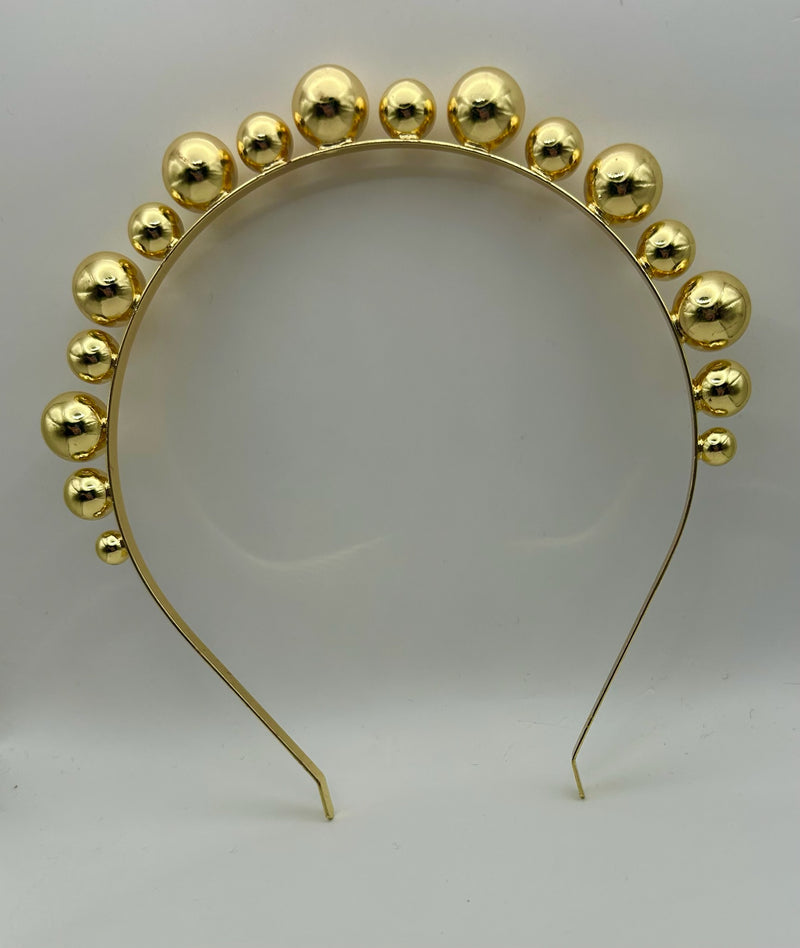 Gold bobble headband