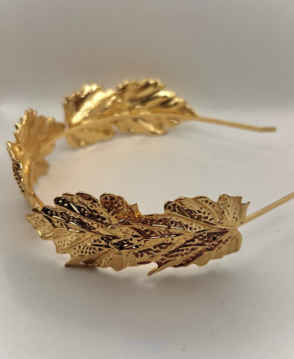 Gold leaf headband