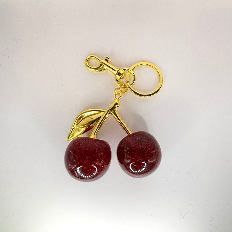 Chunky Cherry bag charm