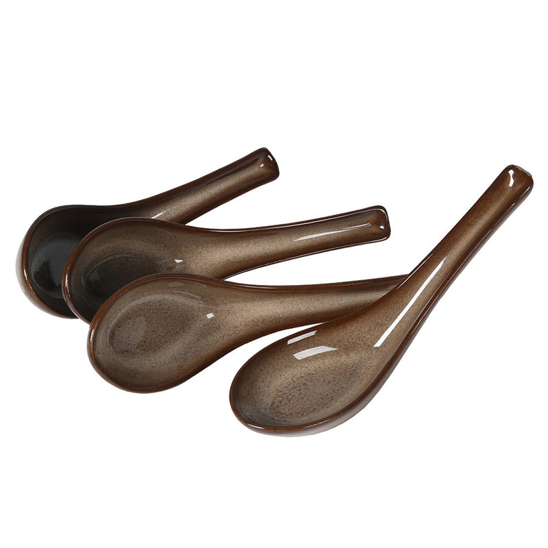 Ceramic canape spoon (set of 2)