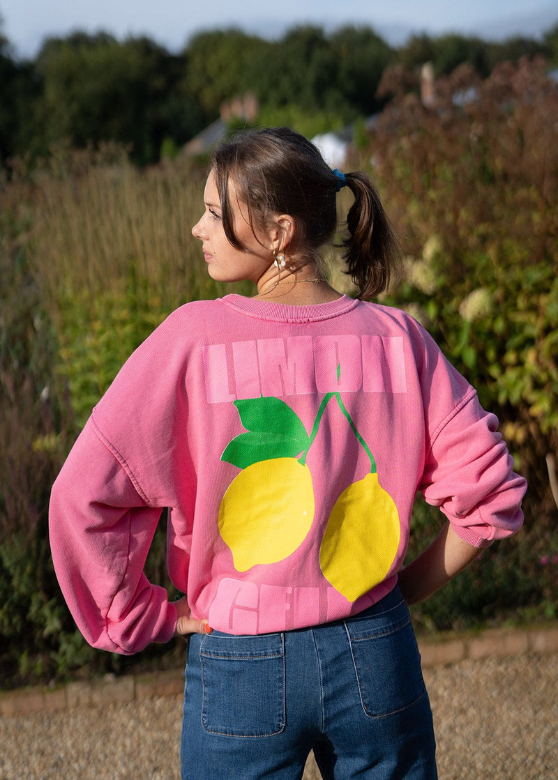 sansom reed Lemons sweatshirt (pink)