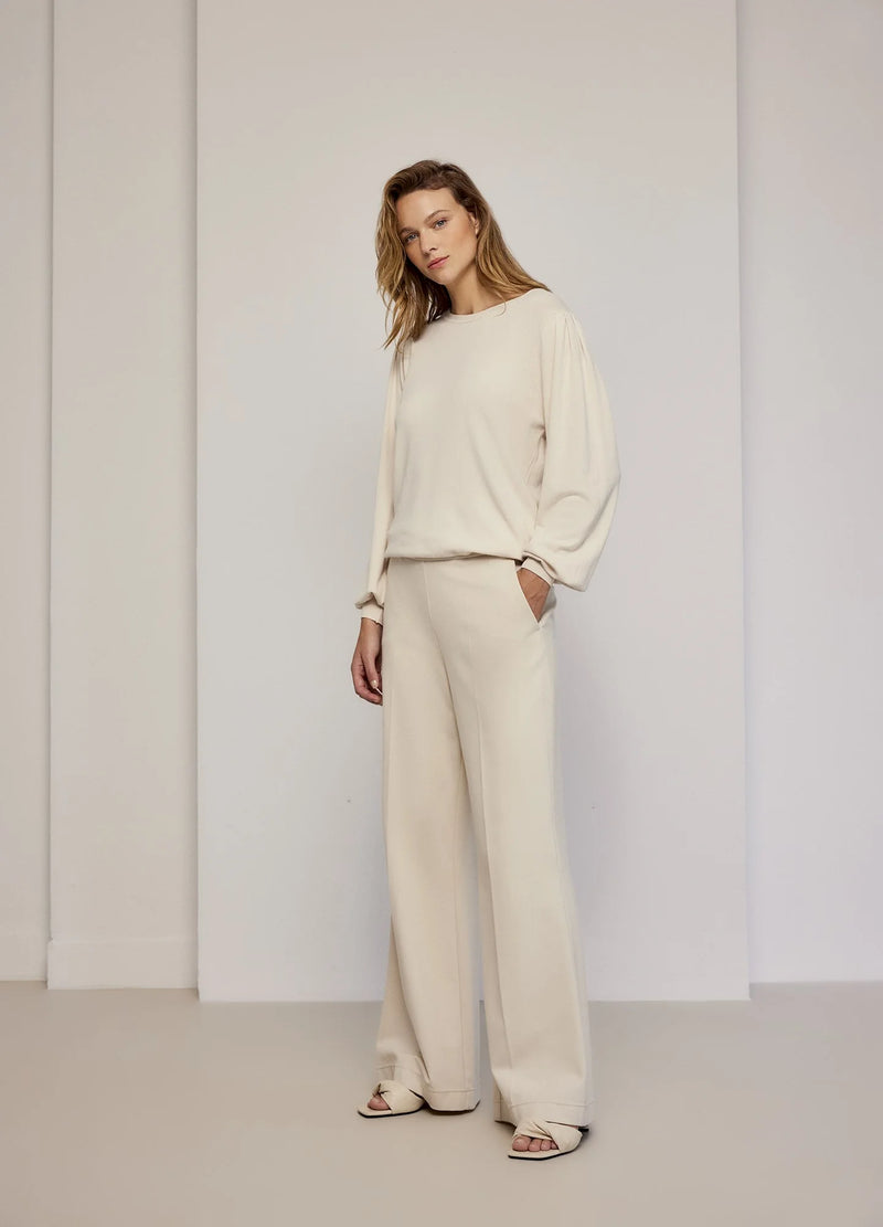 Summum Woman Punto Milano Trousers (Ivory)