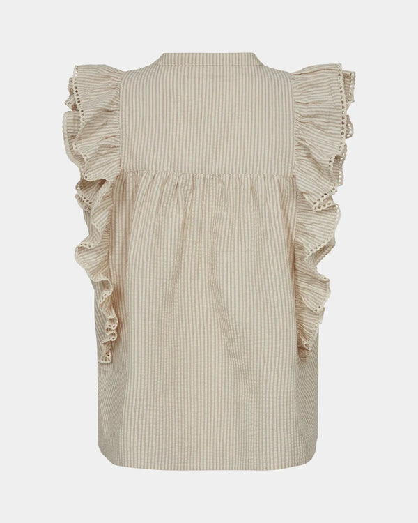 Sofie Schnoor brown stripe top