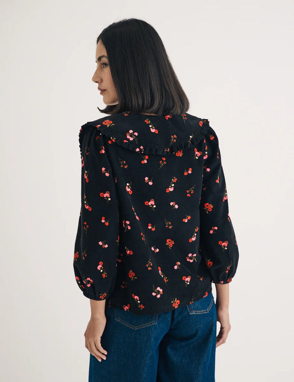 Nobody's Child Emmie blouse (Black floral)