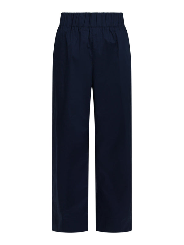 Yana Poplin Pants - Navy