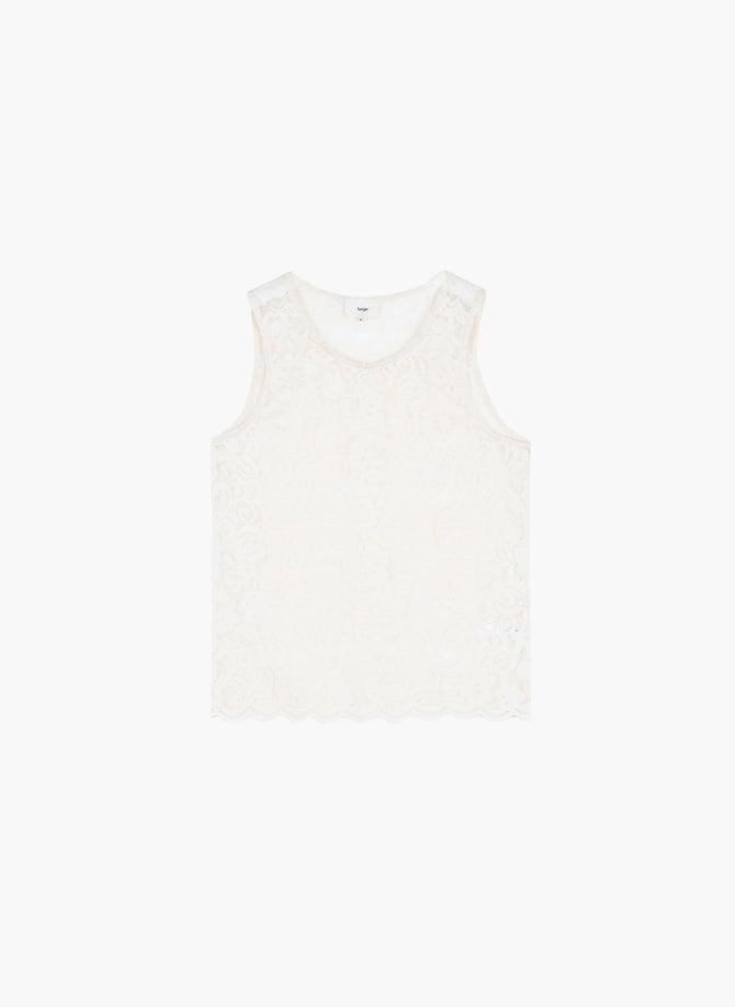 Amaleo lace vest (cream)