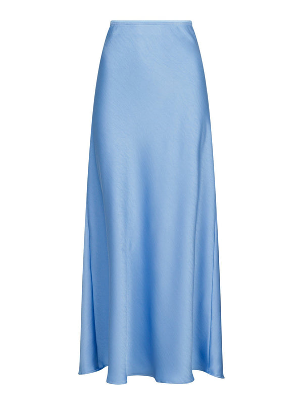 Neo Noir Vicky Heavy Sateen Skirt (Dusty blue)