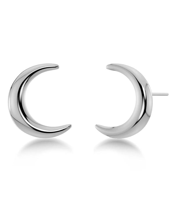 New Moon Studs (Large Steel)