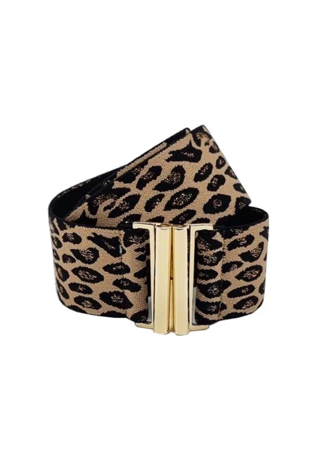 elastic leopard print belt sansom reed nooki product image