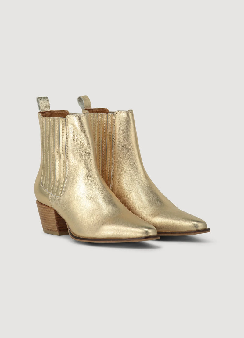 Gold Ankle Boots