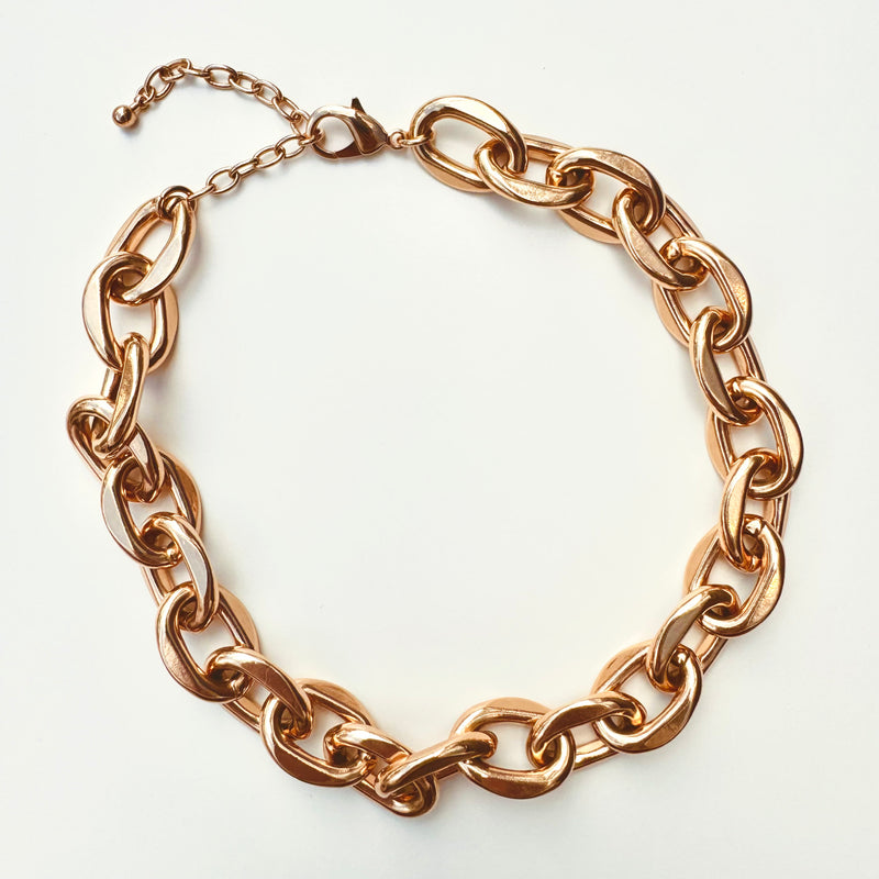 Cheltenham Collection : Gold Cup Chunky Link Necklace