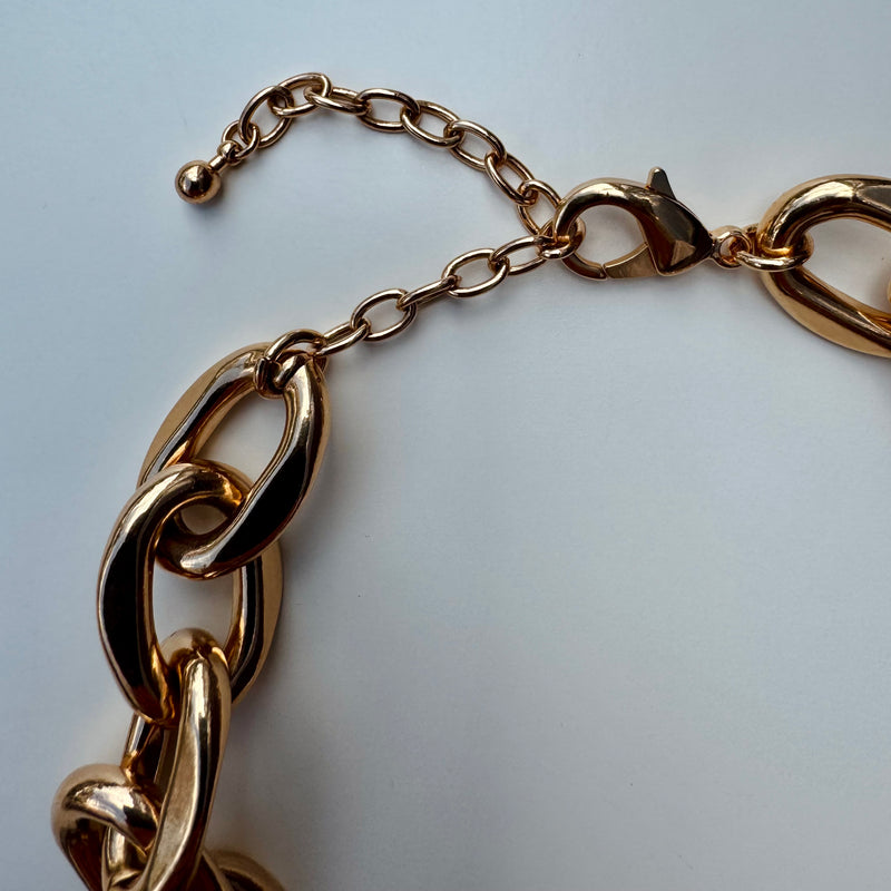 Cheltenham Collection : Gold Cup Chunky Link Necklace