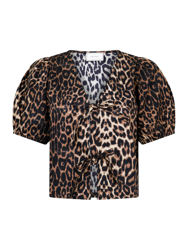 Neo Noir Bianca leopard blouse