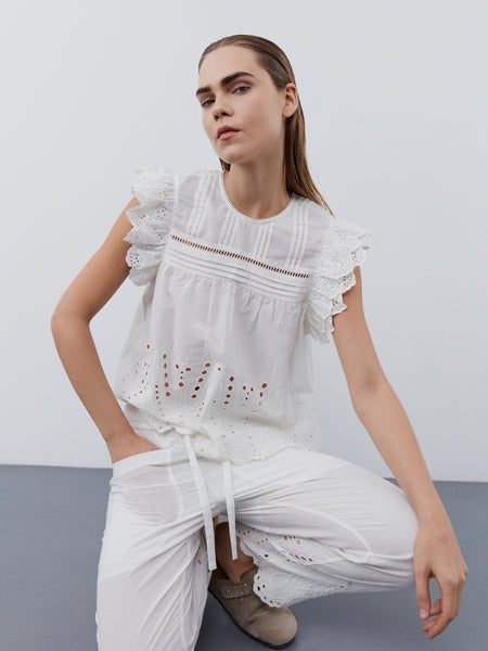 Sofie Schnoor white blouse