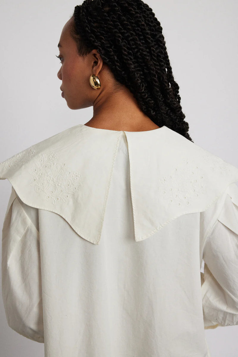 Damson Madder Romeo White Blouse