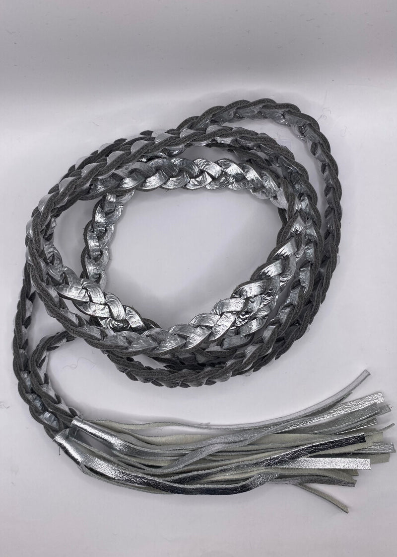 silver tassle belt